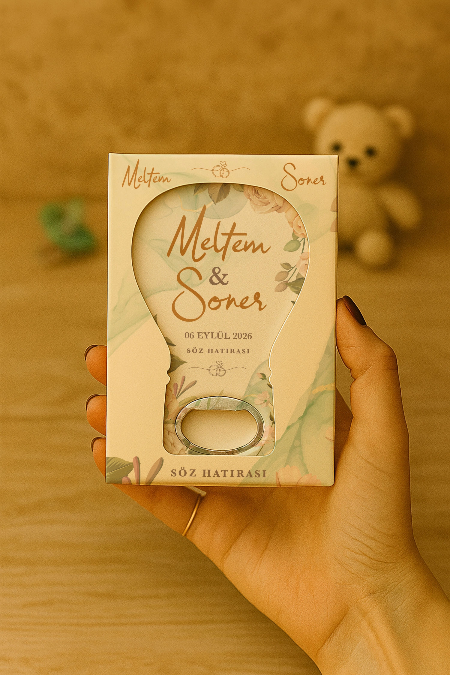 Söz Nişan Kına Nikah Düğün Hatırası Mühürlü Balon Açacak Magnet