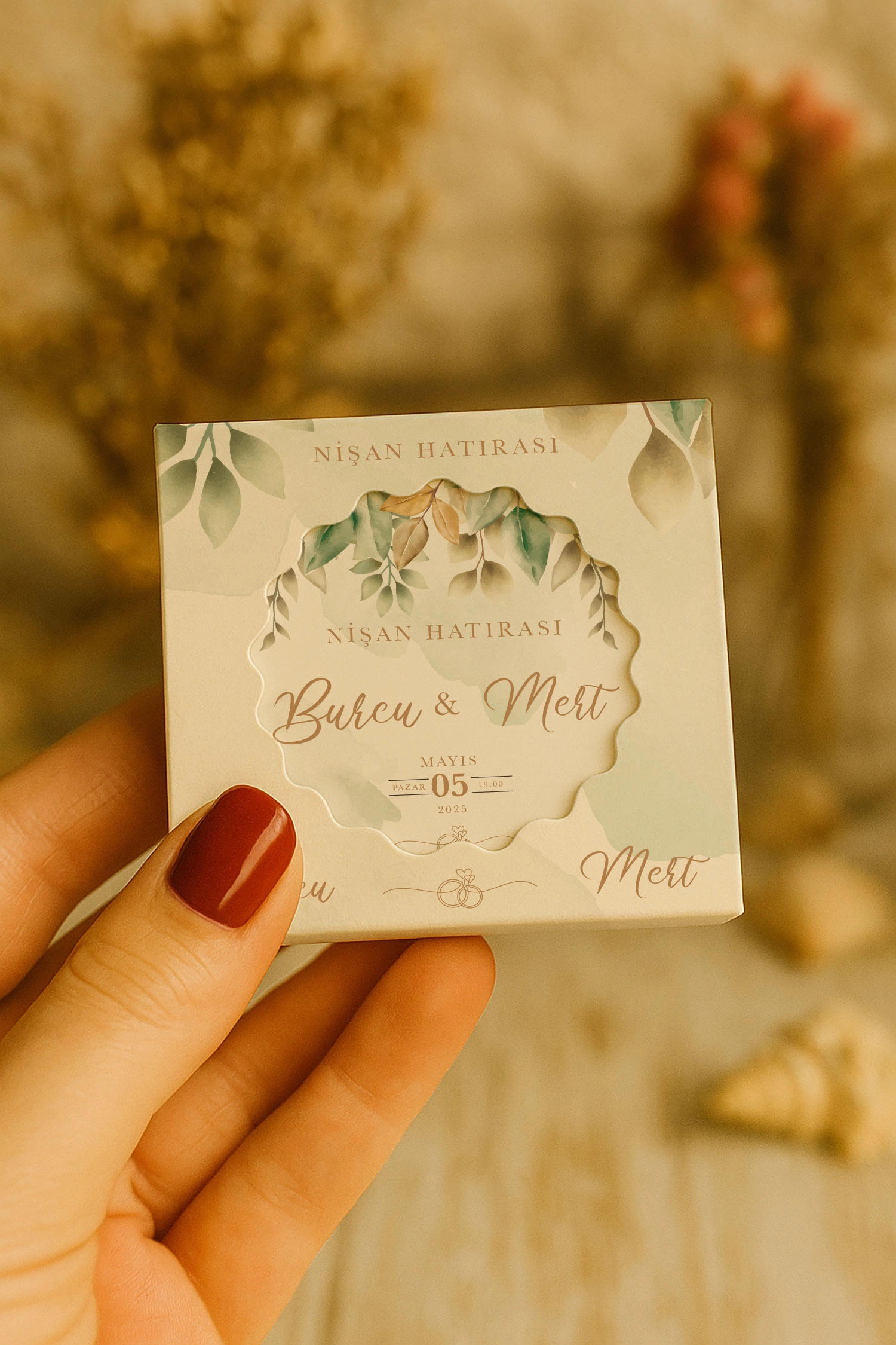 Söz Nişan Kına Nikah Düğün Hatırası Mühürlü Kapak Açacak Magnet