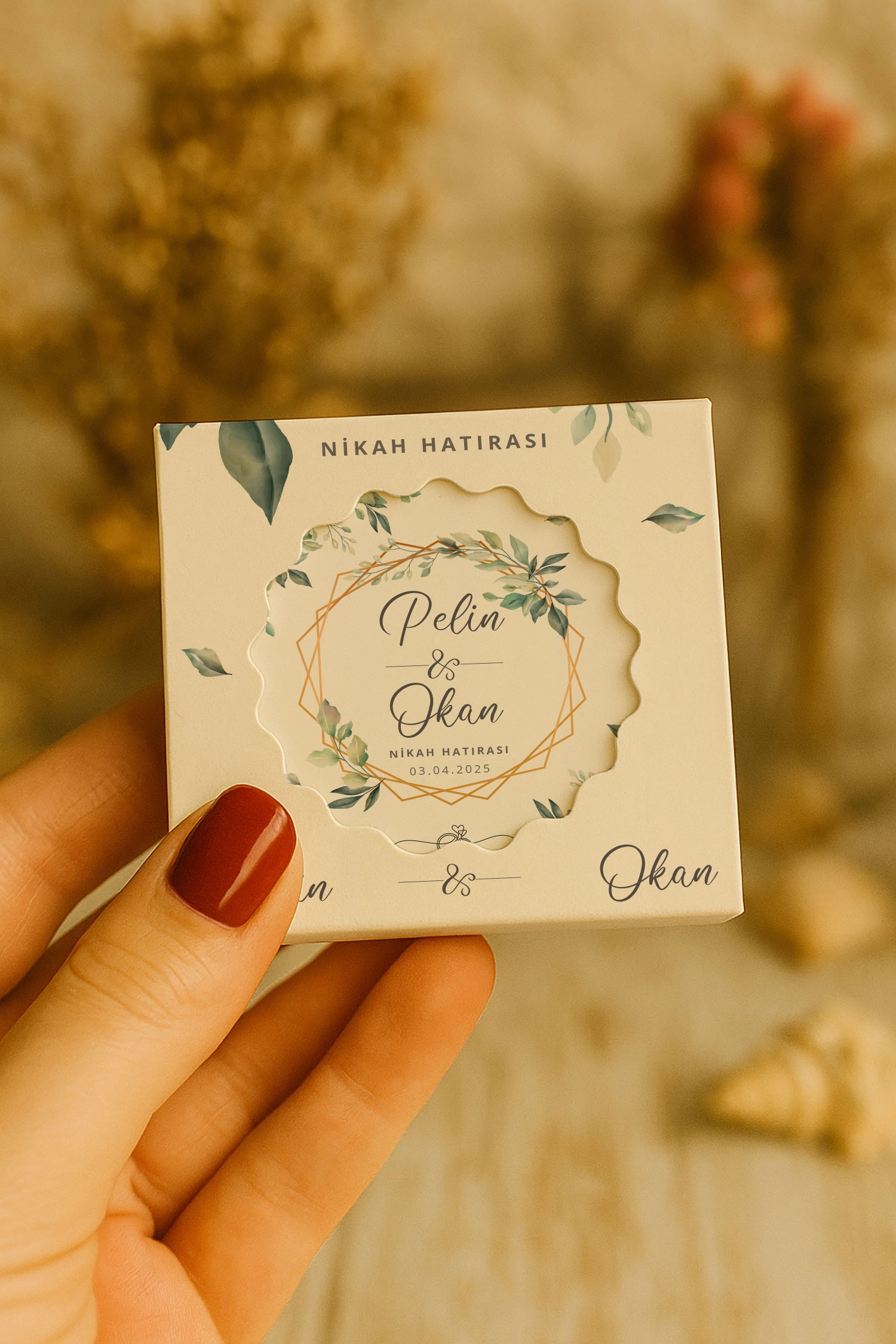 Söz Nişan Kına Nikah Düğün Hatırası Mühürlü Kapak Açacak Magnet