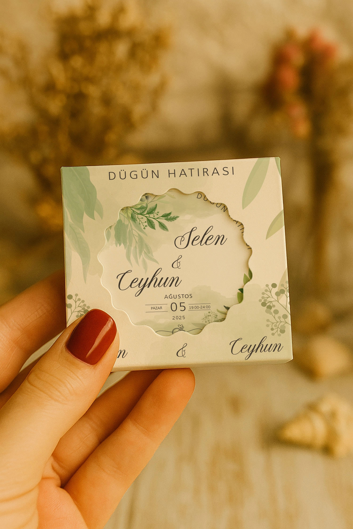 Söz Nişan Kına Nikah Düğün Hatırası Mühürlü Kapak Açacak Magnet