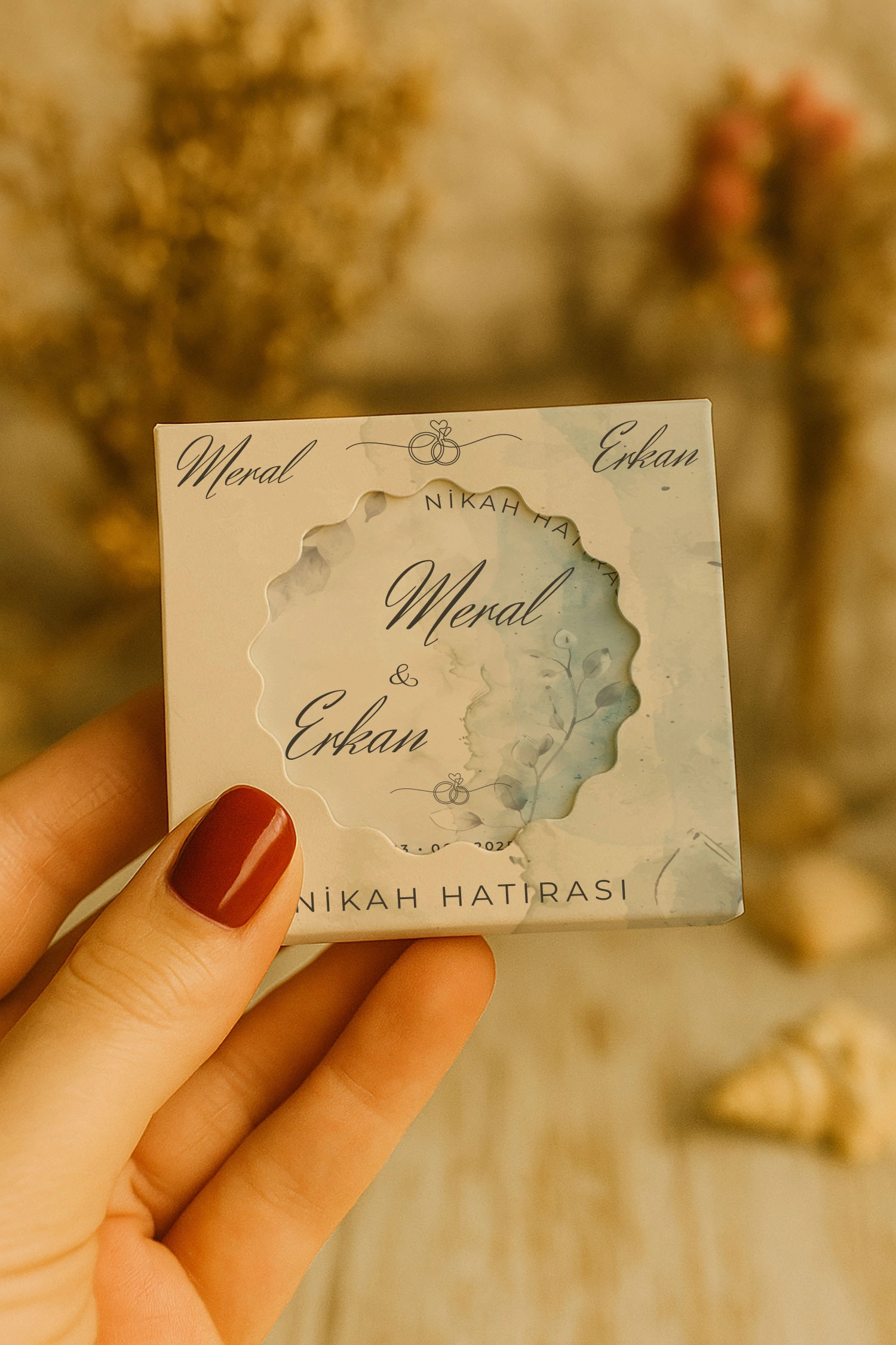 Söz Nişan Kına Nikah Düğün Hatırası Mühürlü Kapak Açacak Magnet
