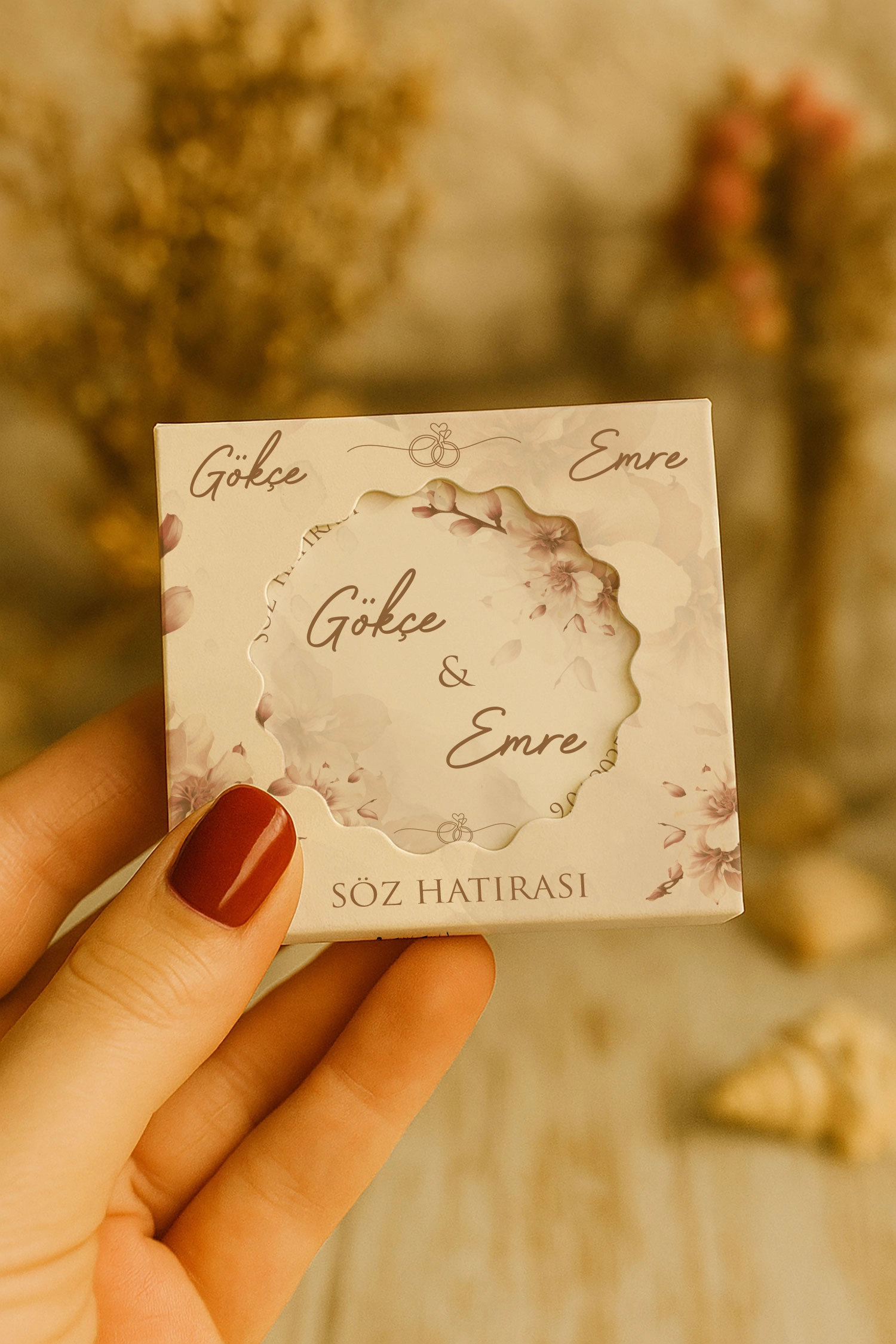 Söz Nişan Kına Nikah Düğün Hatırası Mühürlü Kapak Açacak Magnet