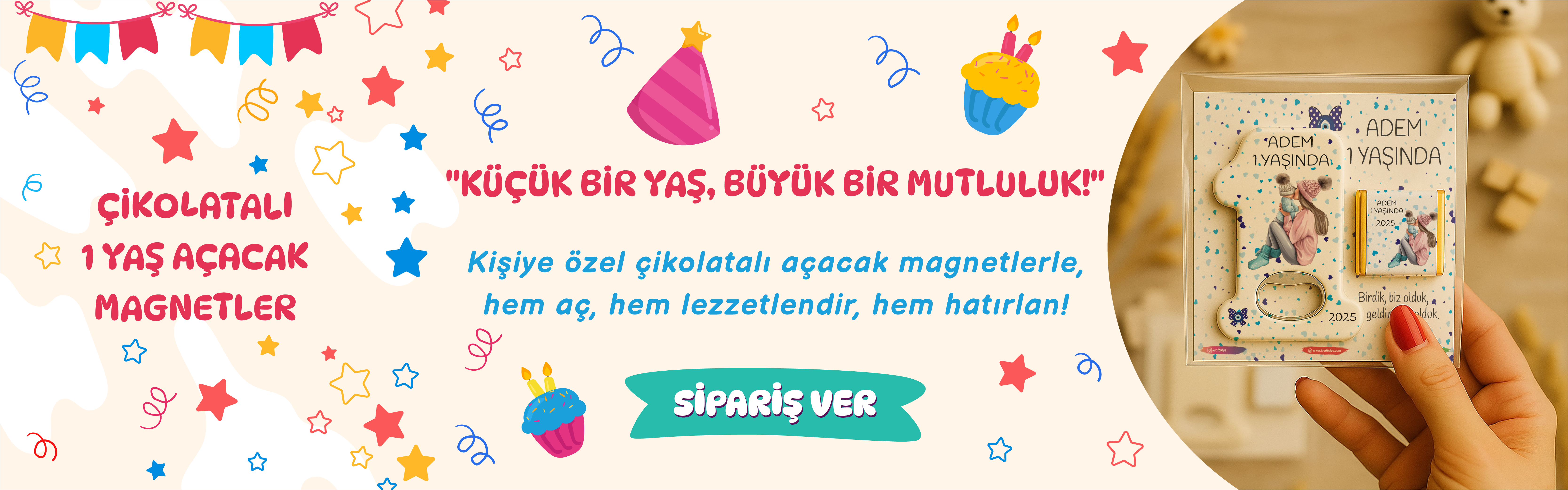 1 Yaş Açacak Çikolatalı
