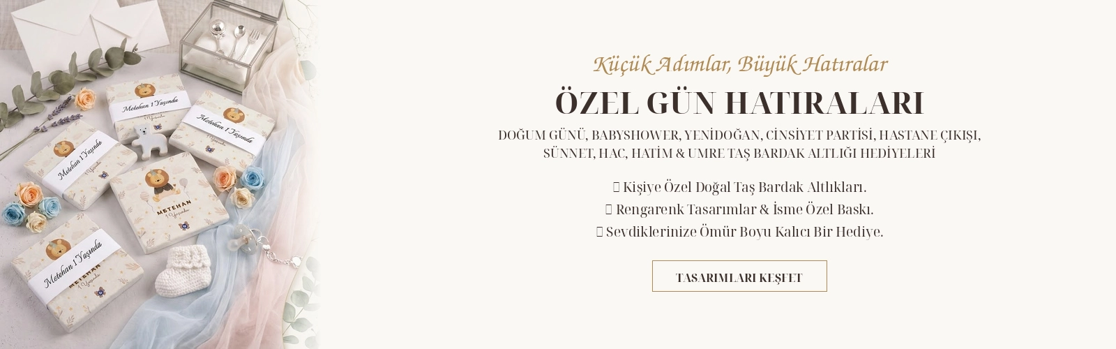 Sargılı Bardak Atllığı Taş Bebek