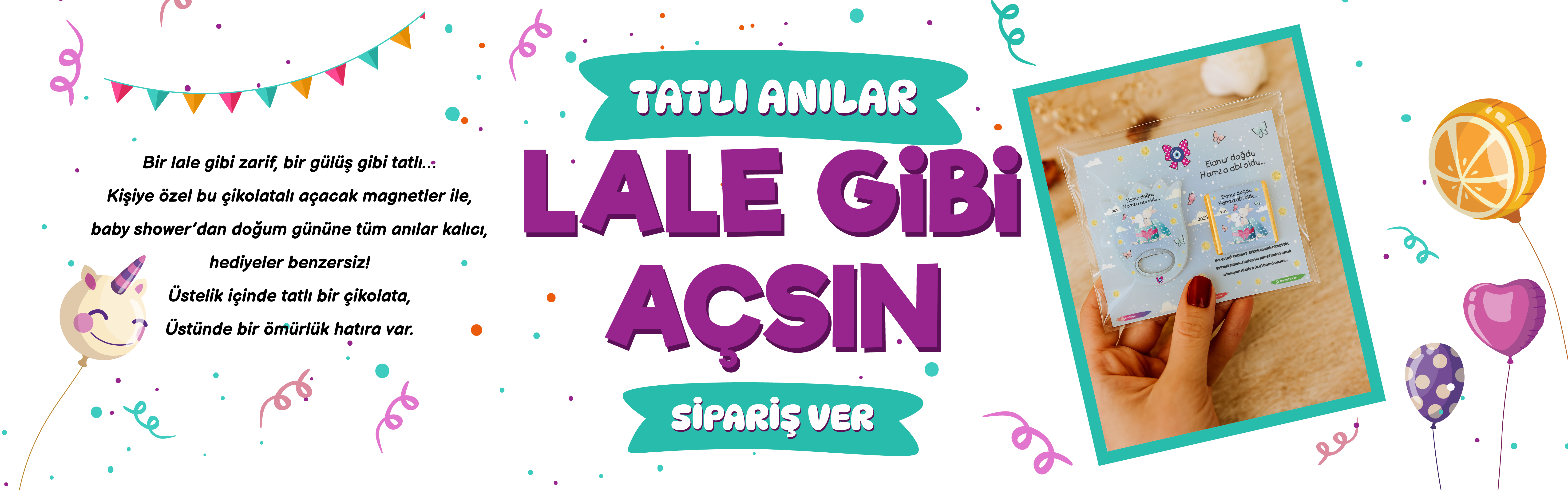 Lale Açacak Çikolatalı Bebek