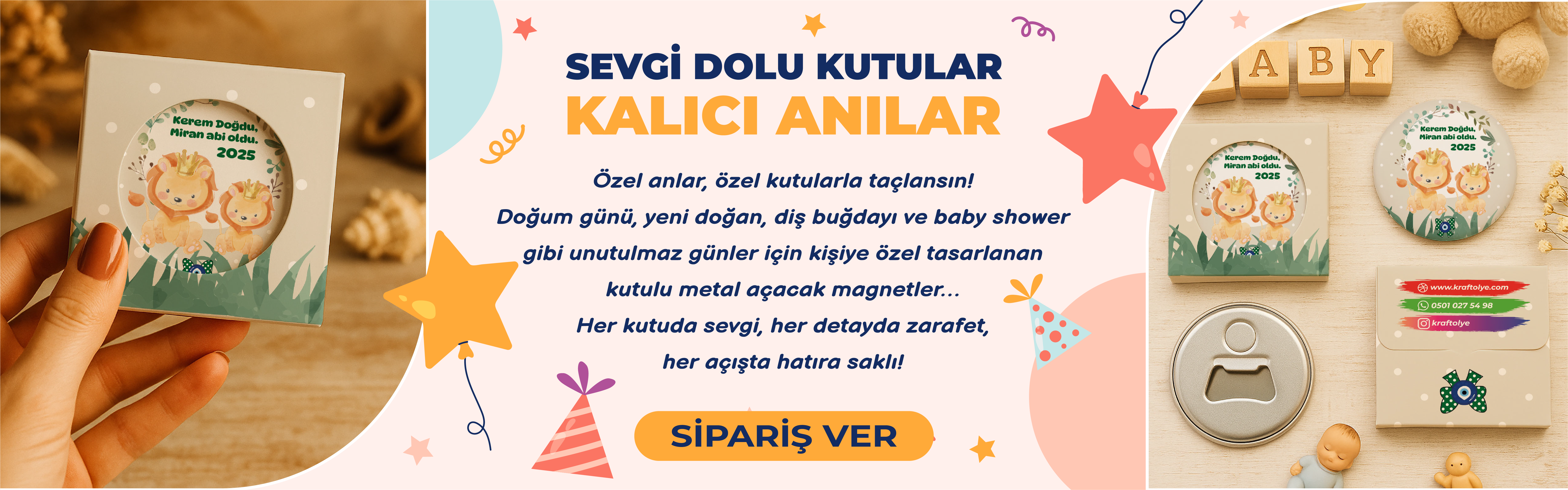 Metal Açacak Bebek Kutulu