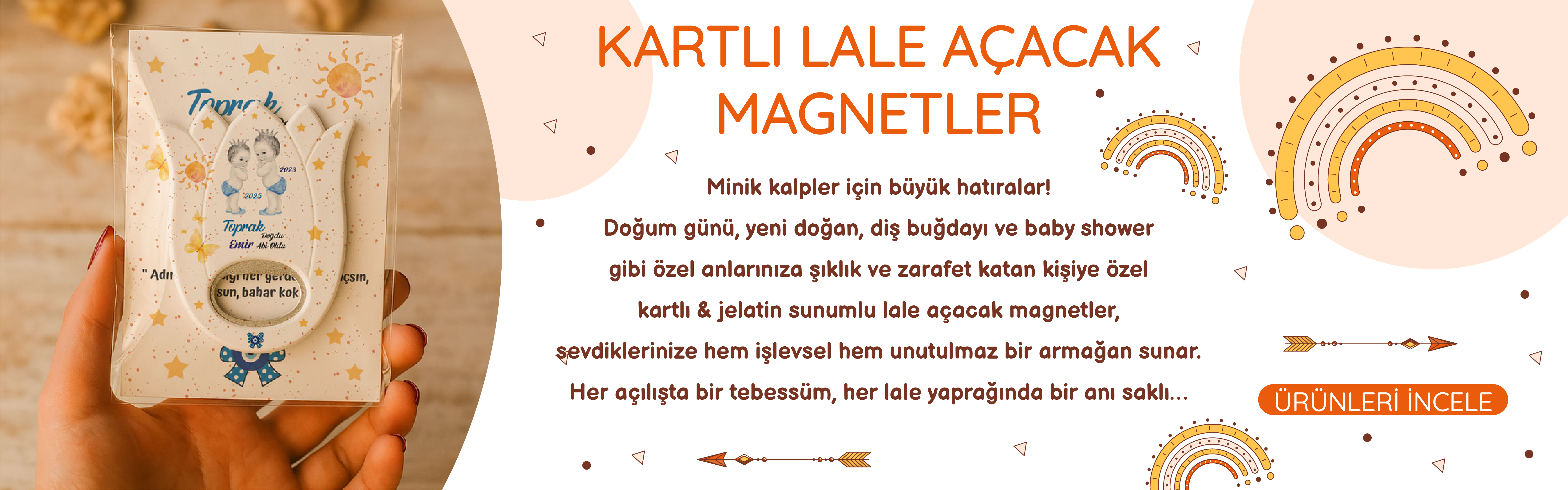 Lale Açacak Kartlı Bebek